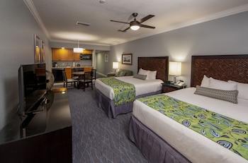 In-room safe, laptop workspace, blackout drapes, iron/ironing board at Holiday Inn Club Vacations at Orange Lake Resort, an IHG Hotel