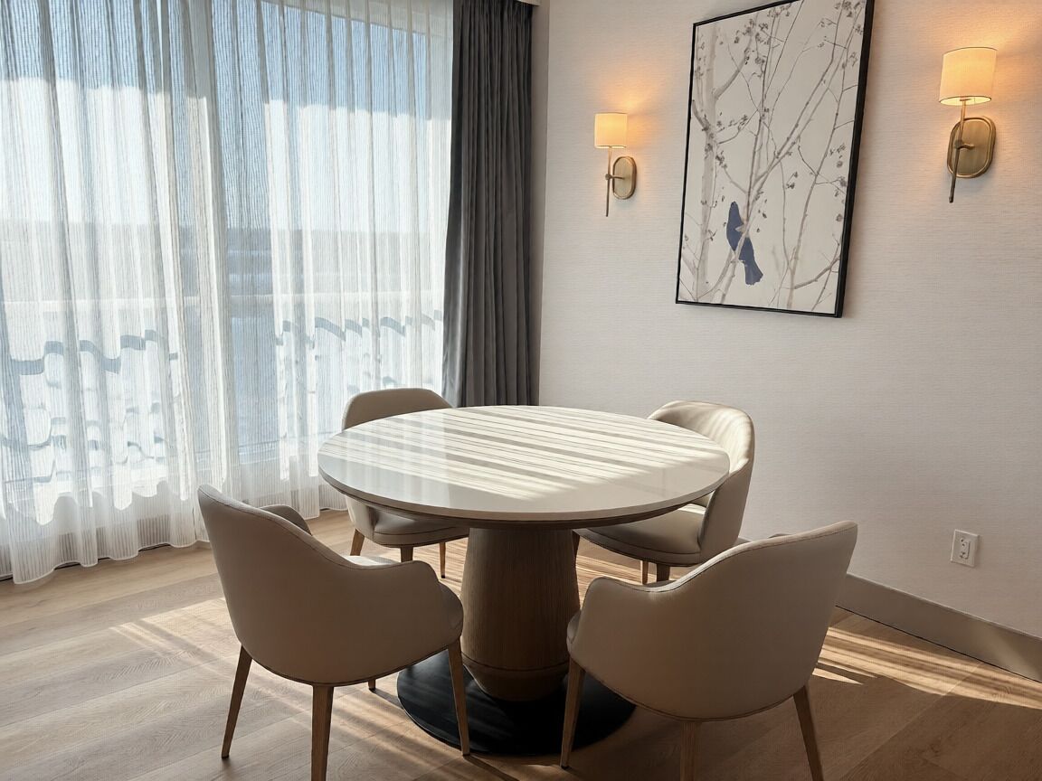 Spiseområde på rommet