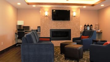 Siddeområde i lobbyen