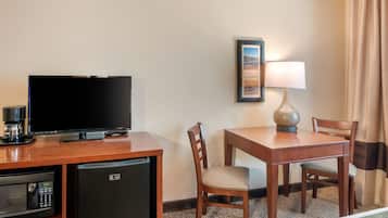 Standard Room, 2 Queen Beds, Non Smoking | In-room safe, desk, soundproofing, iron/ironing board