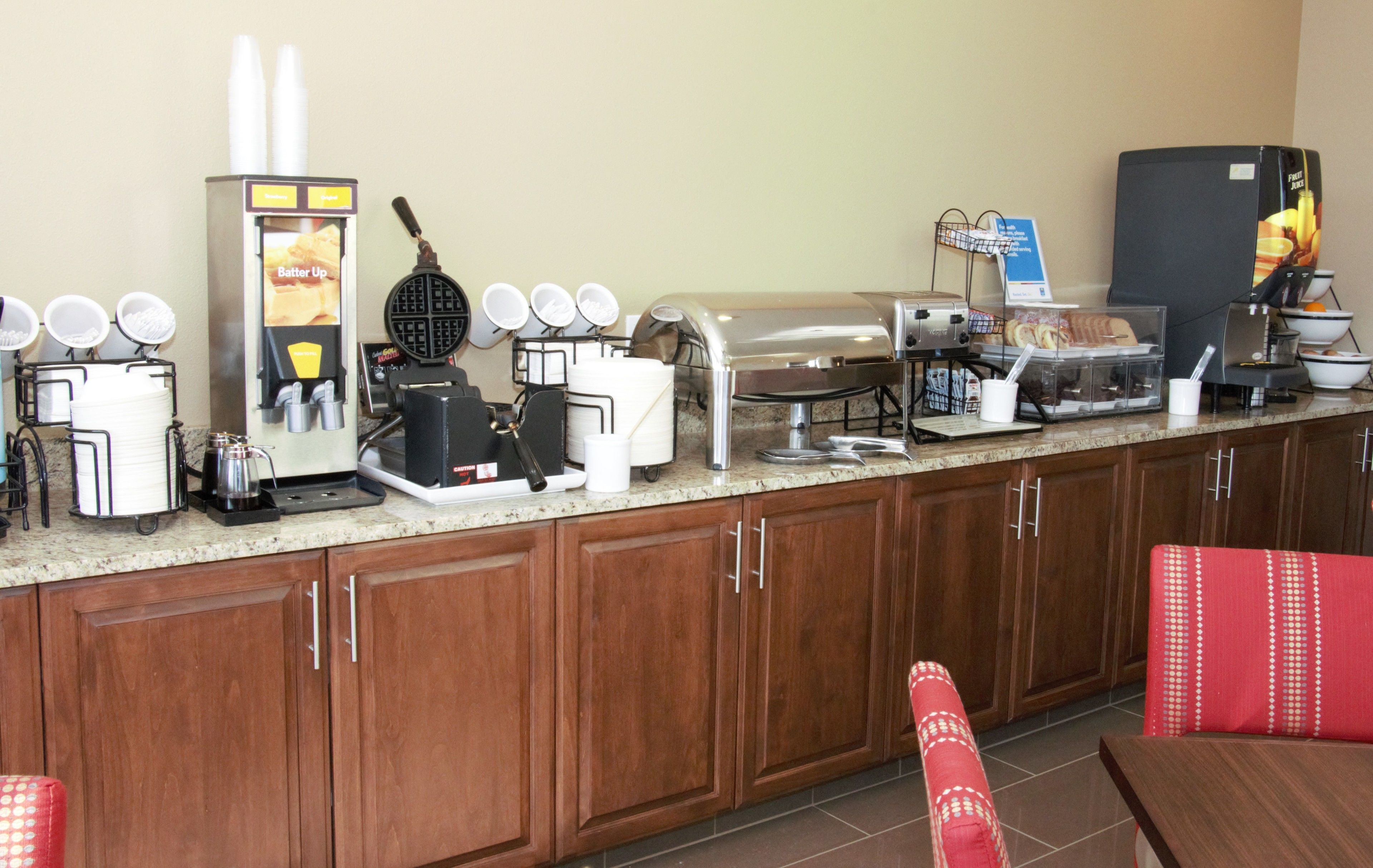 Free buffet breakfast