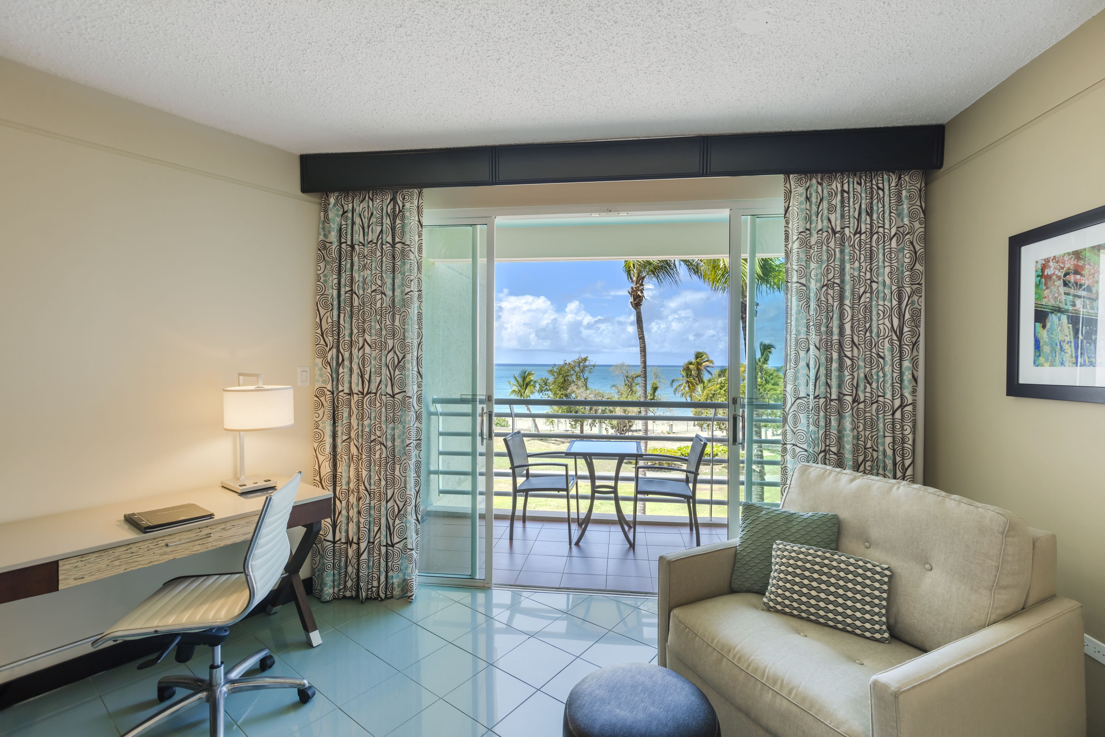 Premium bedding, in-room safe, laptop workspace, soundproofing