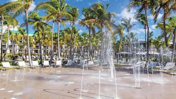 2 outdoor pools, open 7:00 AM to 10:00 PM, pool umbrellas, sun loungers