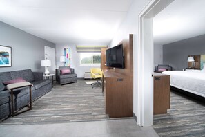Suite, 1 King-Bett, Nichtraucher | Wohnbereich
