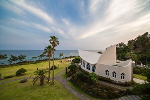Outdoor wedding area