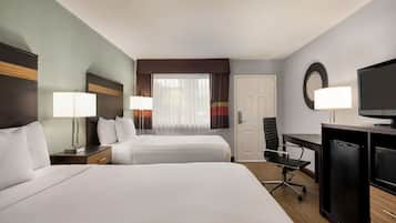 Premium bedding, pillow-top beds, in-room safe, desk