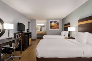 Premium bedding, pillowtop beds, in-room safe, desk
