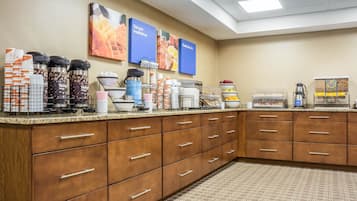 Free daily on-the-go breakfast