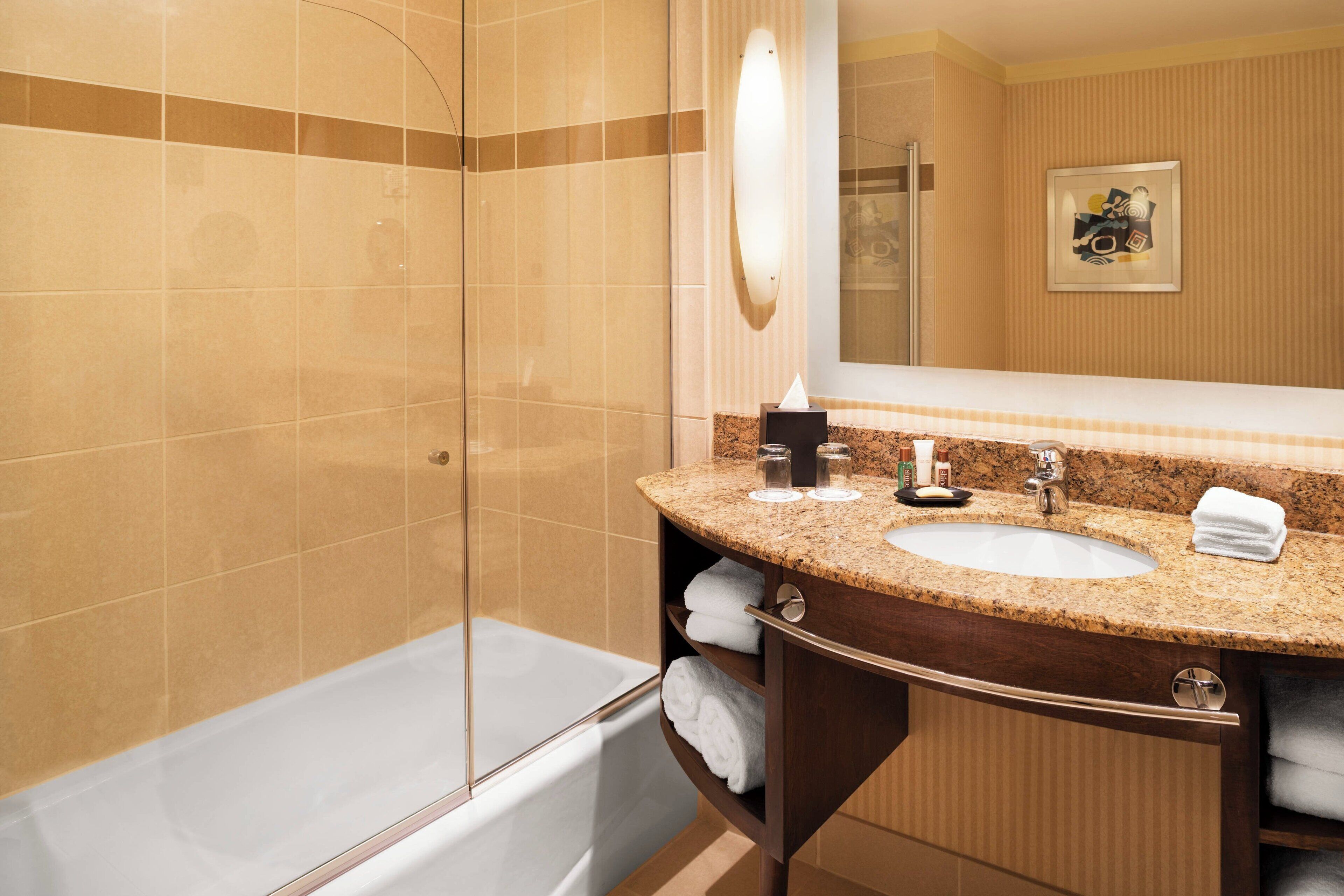 free toiletries, hair dryer, towels, soap