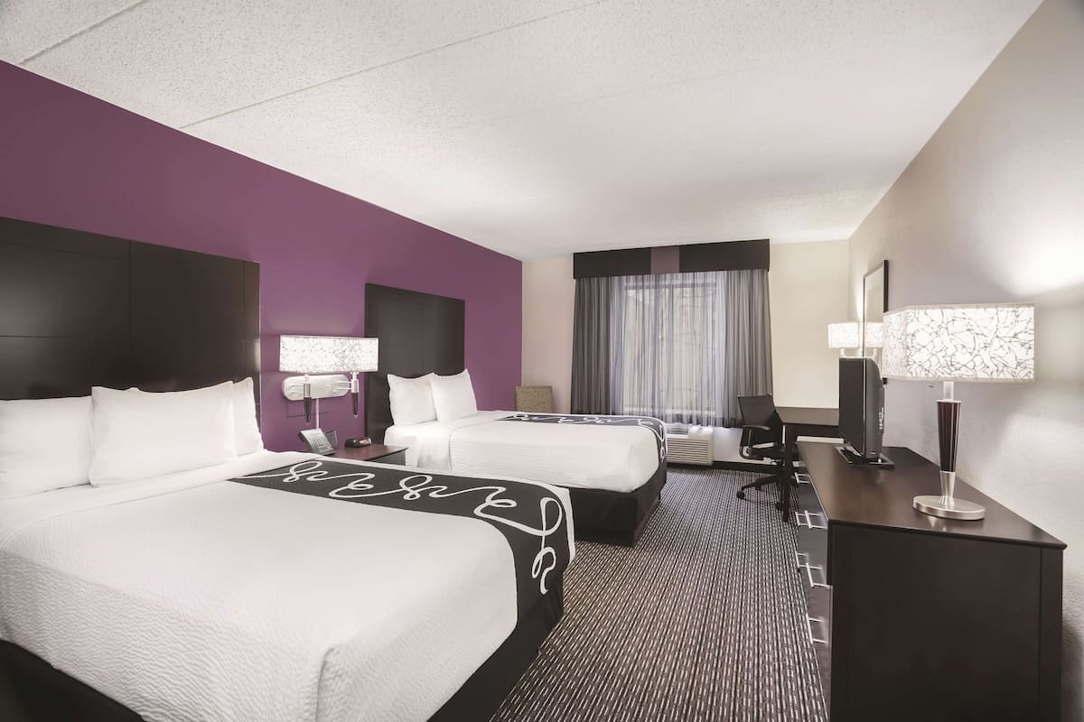 Room, 2 Double Beds, Non Smoking | Premium bedding, desk, iron/ironing board, free cribs/infant beds