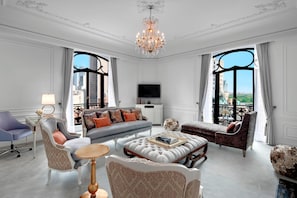 Suite, 1 Bedroom (Butler Service Included) | Living area | 32-inch TV with satellite channels