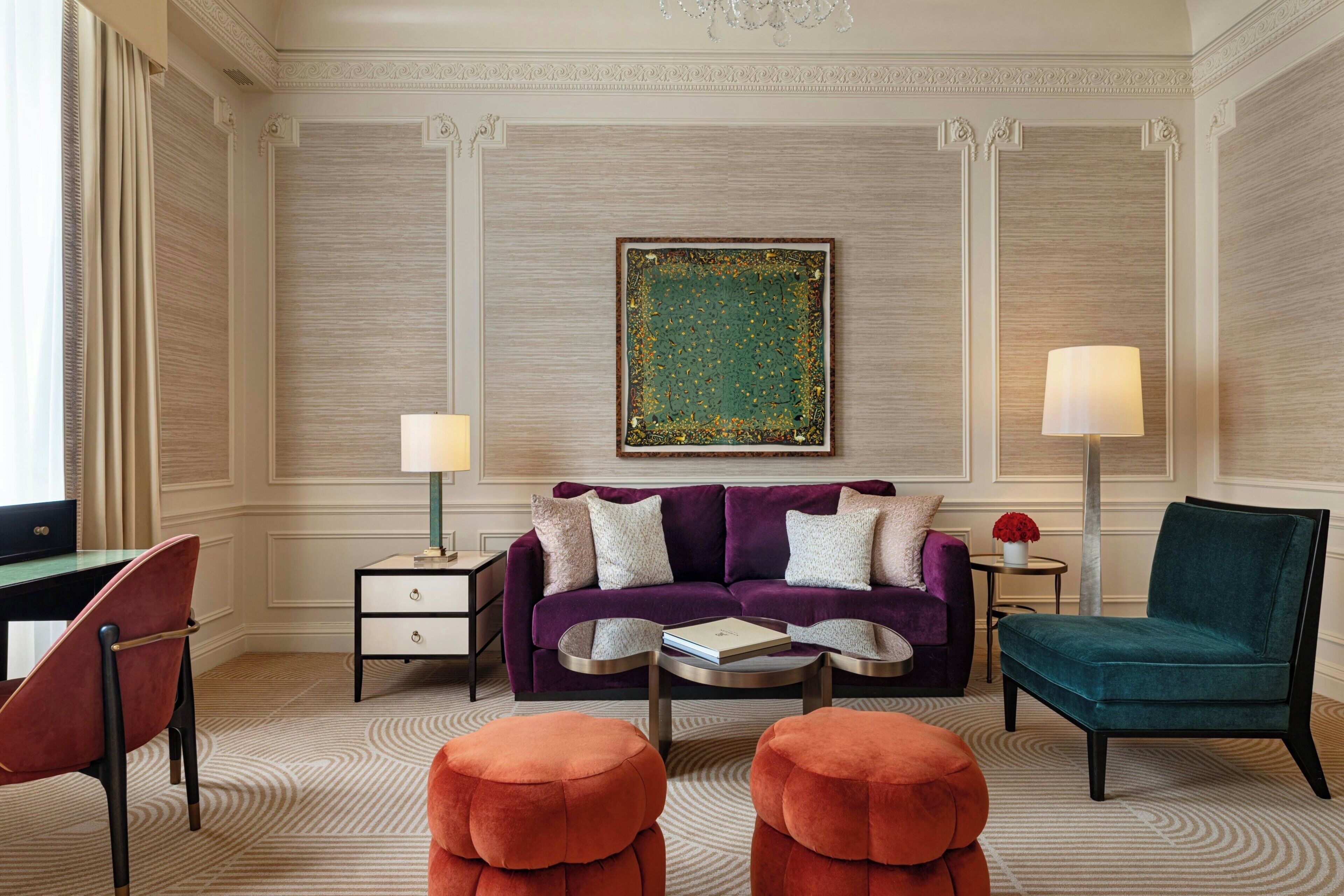 Suite, 1 Bedroom (Astor Suite, Butler Service Included) | Hypo-allergenic bedding, pillowtop beds, in-room safe, desk