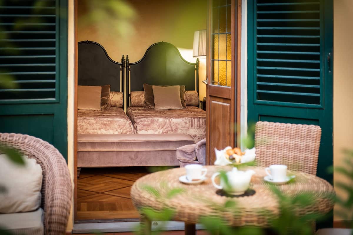Doppel- oder Zweibettzimmer (Garden & Relax) | 1 Schlafzimmer, Allergikerbettwaren, Daunenbettdecken