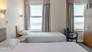 Desk, blackout drapes, iron/ironing board, free WiFi