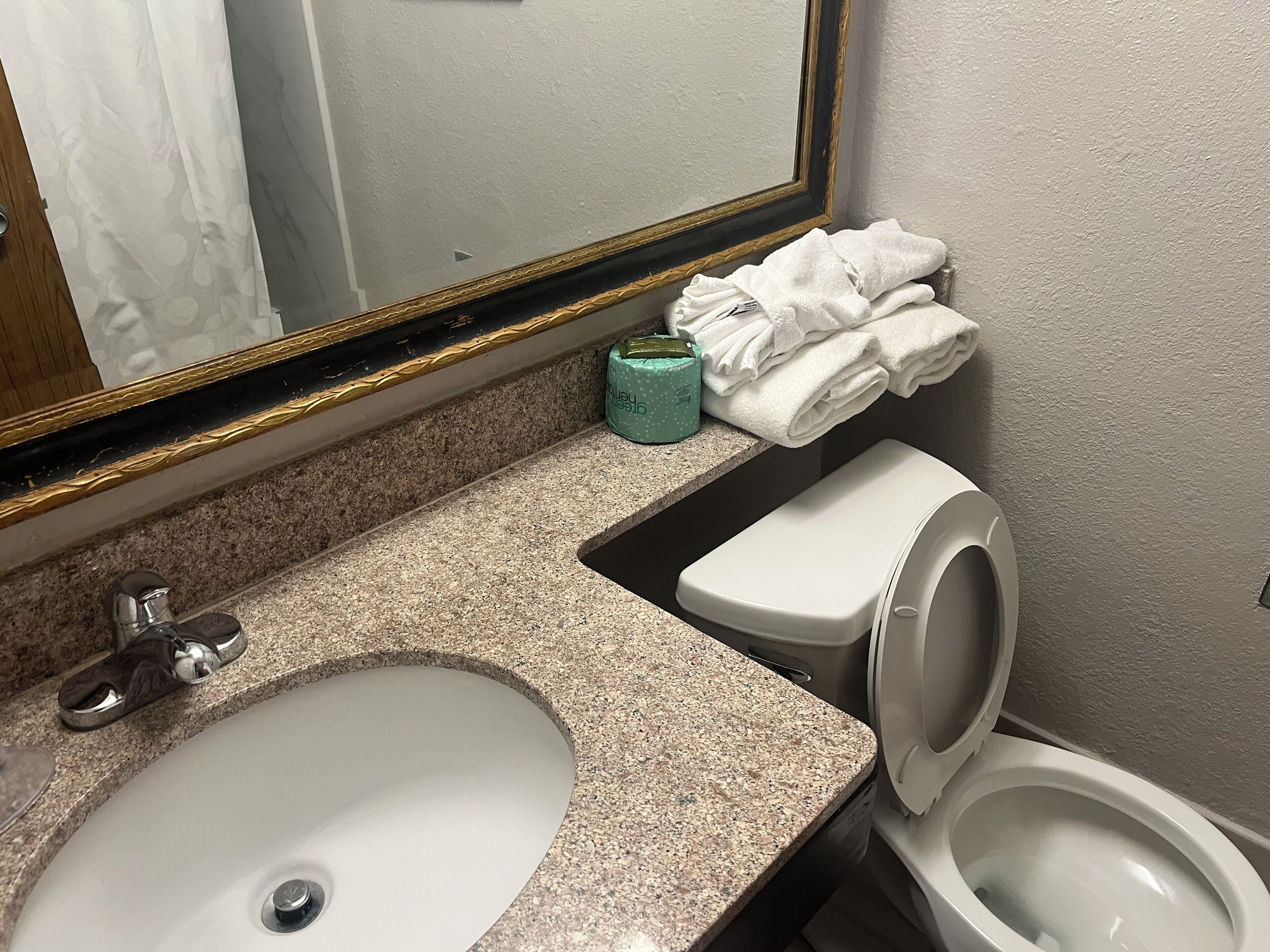 Free toiletries, hair dryer, towels, soap