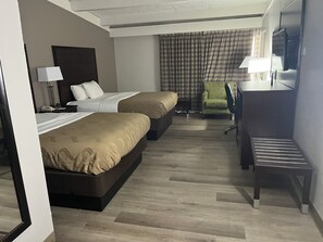 Deluxe Room, 2 Queen Beds, Non Smoking | Down comforters, desk, blackout drapes, iron/ironing board - Red Roof Inn Gastonia (Gastonia)