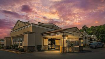 Front of property – evening/night