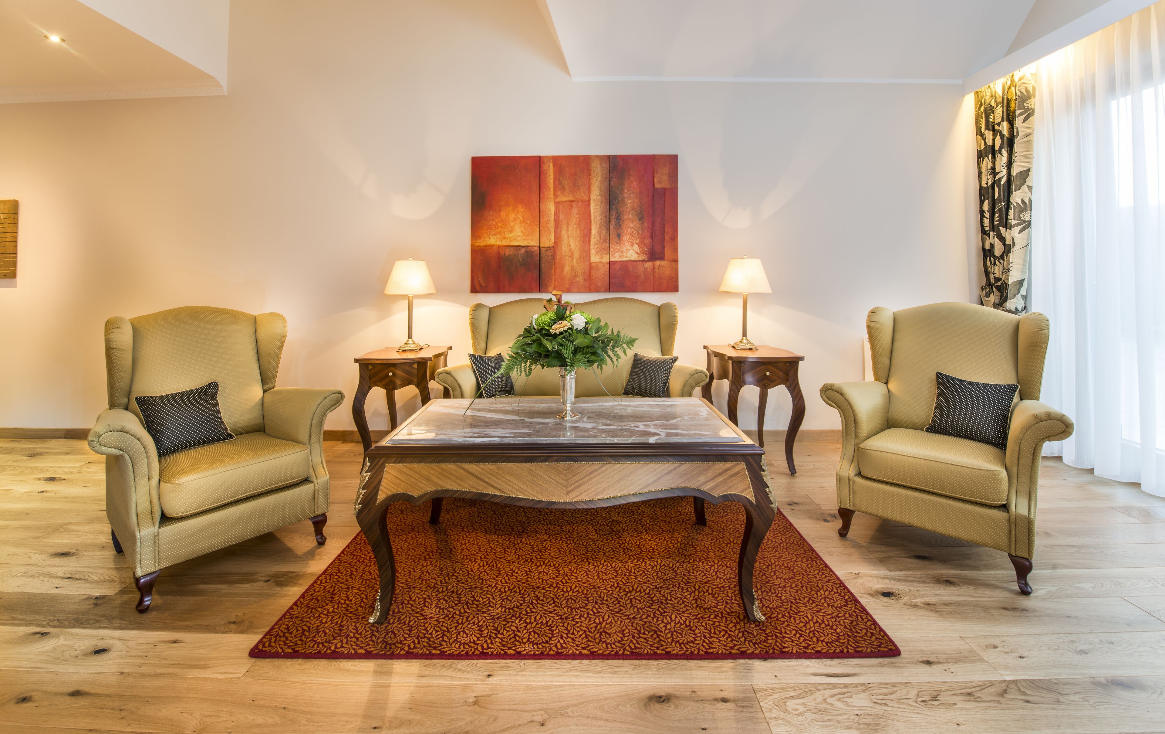 deluxe apartment, annex building (distance of 150 m) | lobby sitting area