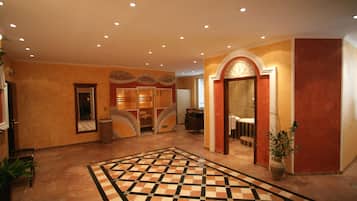 Turkish bath/hammam, sports massages, facials, massages