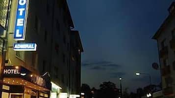 Front of property – evening/night