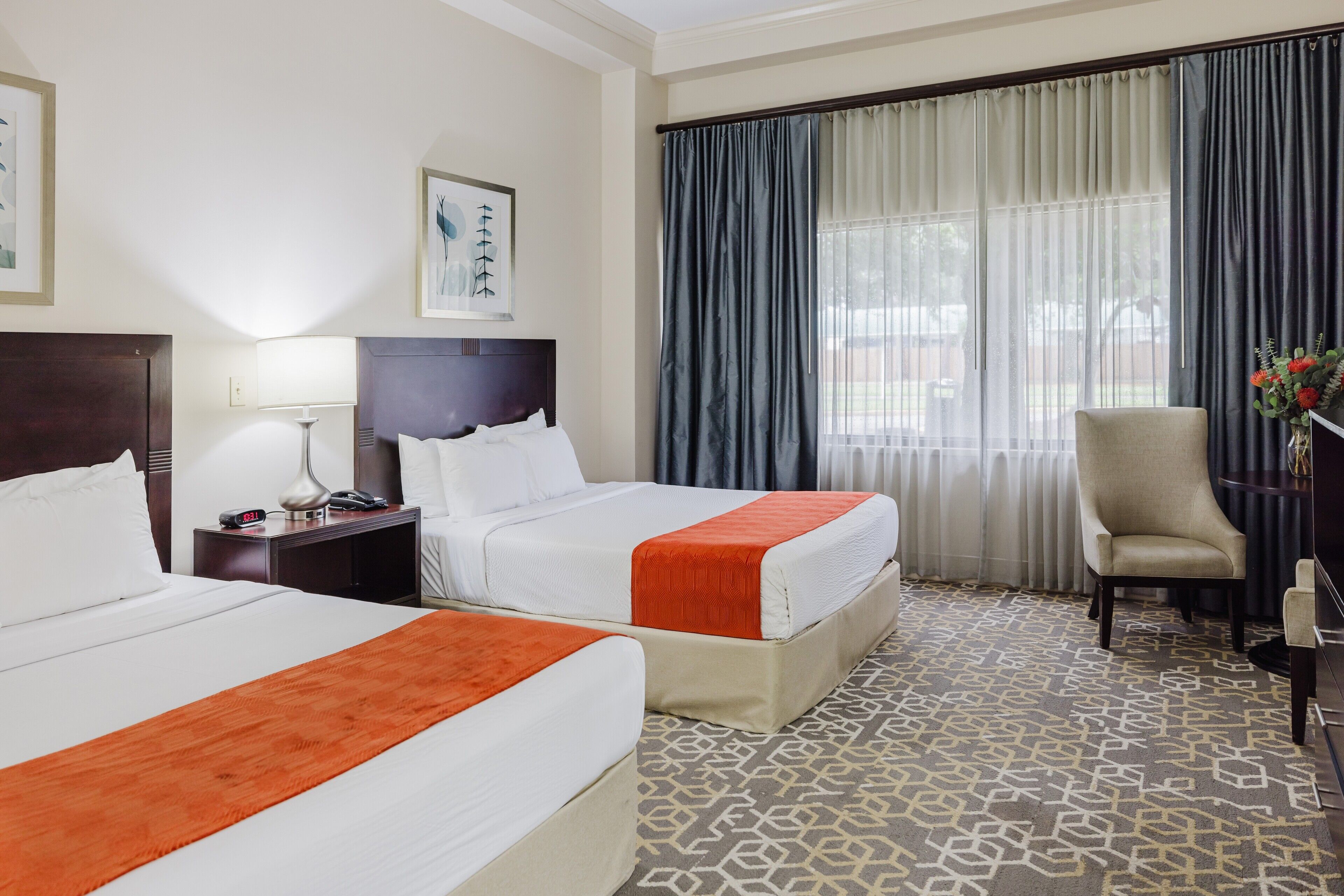 standard queen queen | in-room safe, desk, iron/ironing board, free cots/infant beds