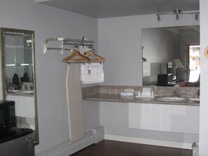 Desk, iron/ironing board, free WiFi, bed sheets