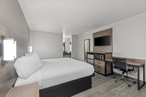 Habitación, 1 cama King size, para no fumadores | Tabla de planchar con plancha, wifi gratis y ropa de cama 