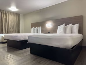 Room, 2 Queen Beds, Non Smoking | Iron/ironing board, free WiFi, bed sheets