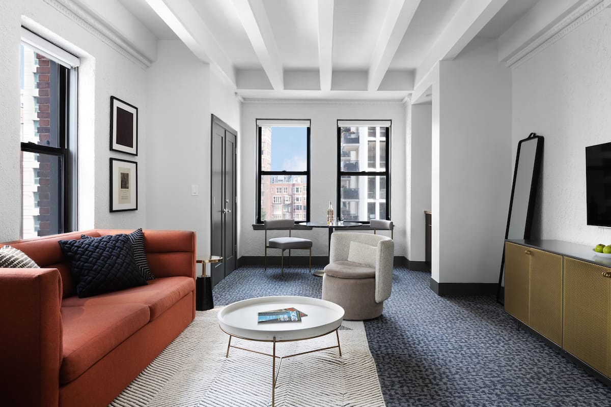 1 bedroom, premium bedding, down comforters, in-room safe
