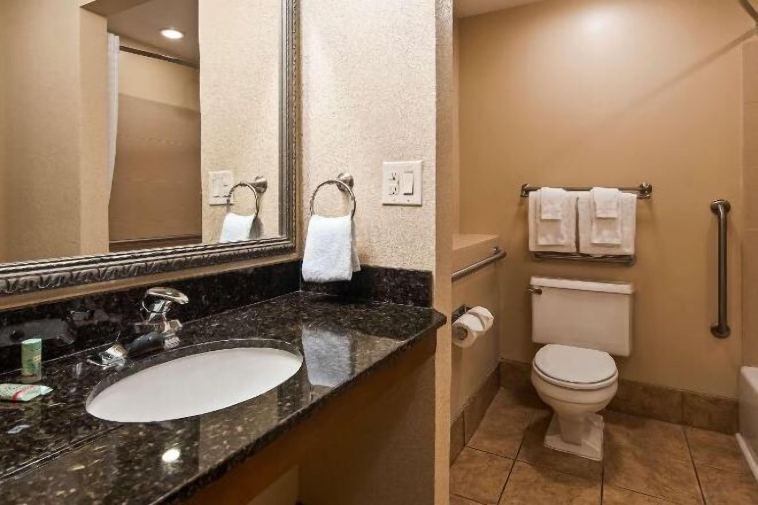 Free toiletries, hair dryer, towels