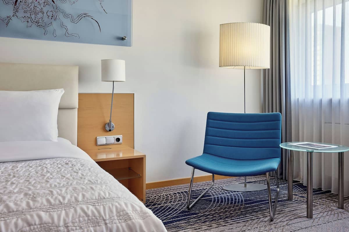 1 habitación y ropa de cama de alta calidad