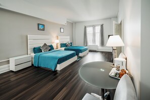 Standard Room, 2 Double Beds, Accessible | Hypo-allergenic bedding, in-room safe, desk, laptop workspace