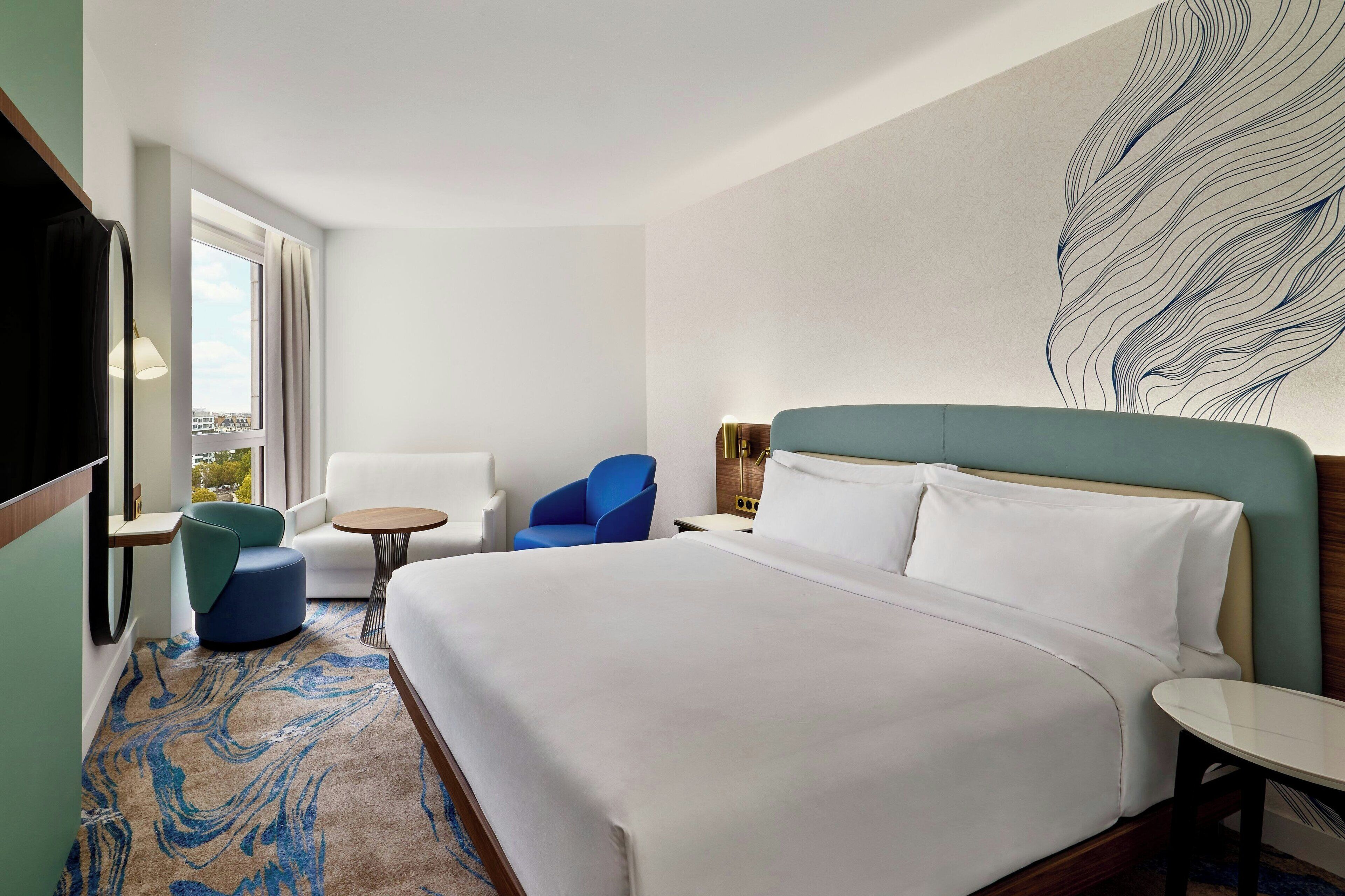 Executive-Zimmer, 1 King-Bett und Schlafsofa | Minibar, Zimmersafe, individuell dekoriert, individuell eingerichtet