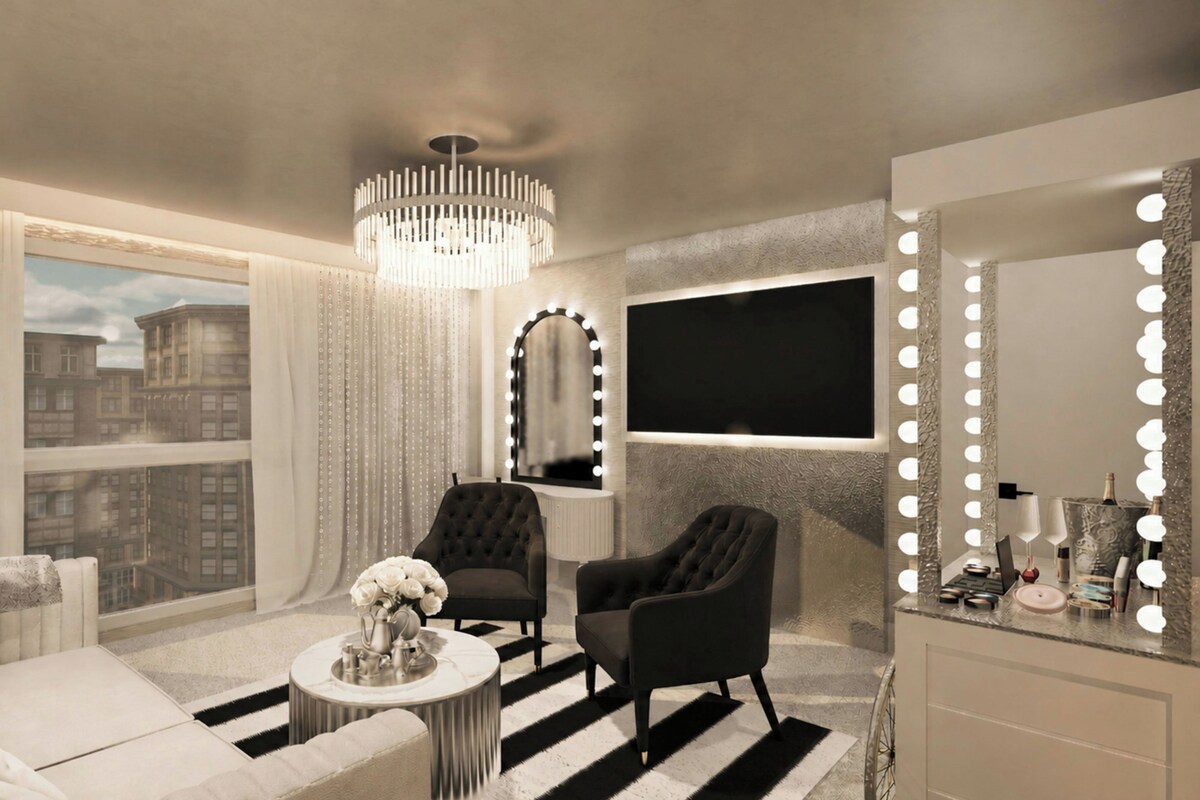 Ropa de cama de alta calidad y minibar 