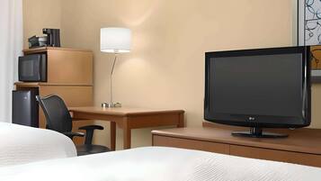 Standard Room, 2 Queen Beds, Non Smoking | Premium bedding, desk, blackout drapes, iron/ironing board