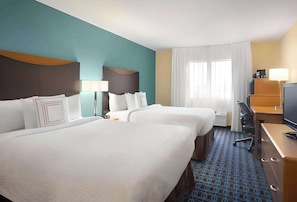 Chambre Standard, 2 grands lits, non-fumeur | Literie de qualitĂ©, bureau, rideaux dâobscurcissement