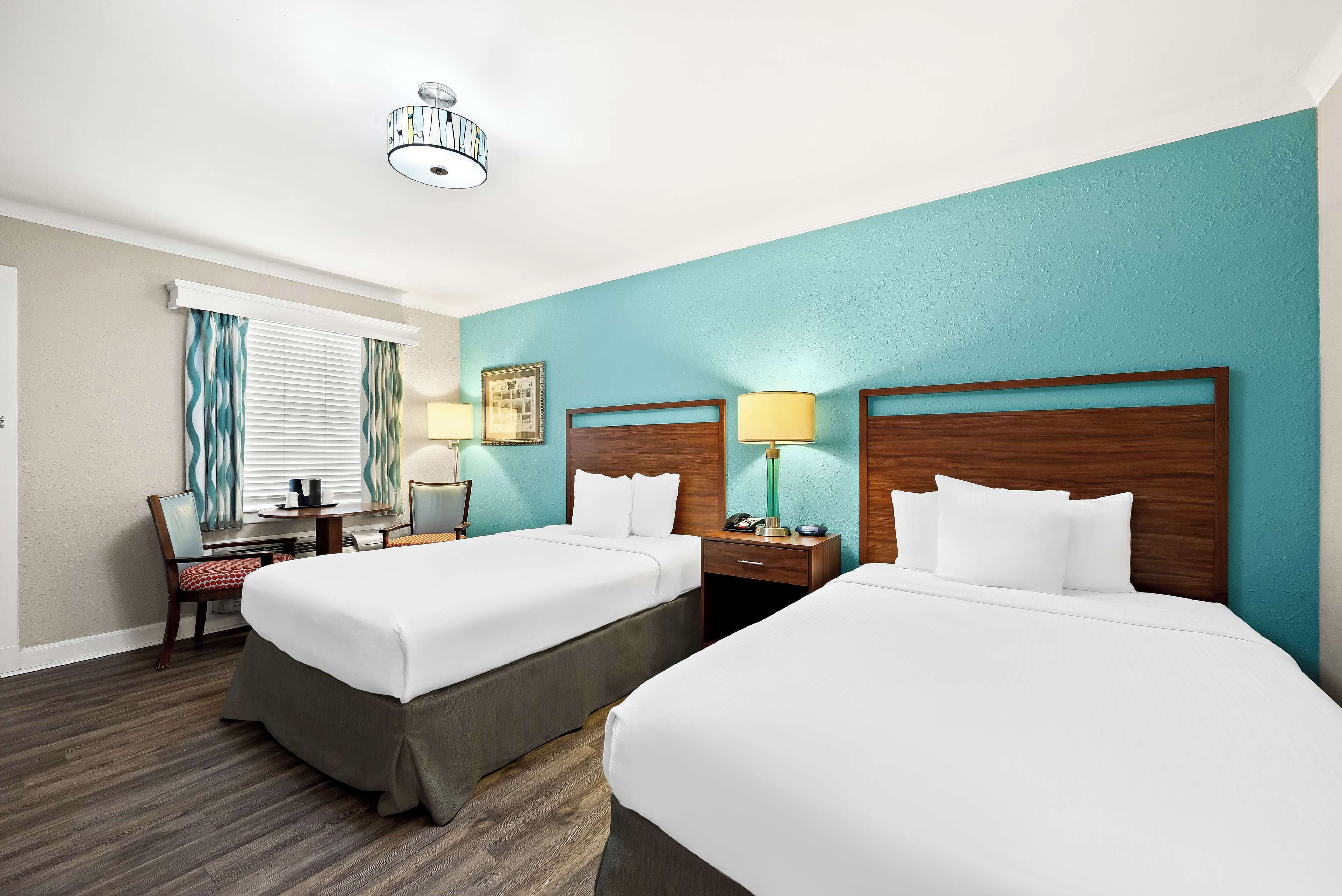 standard room, 2 double beds, non smoking, refrigerator & microwave (pet friendly) | 1 bedroom, individually decorated, desk, blackout curtains