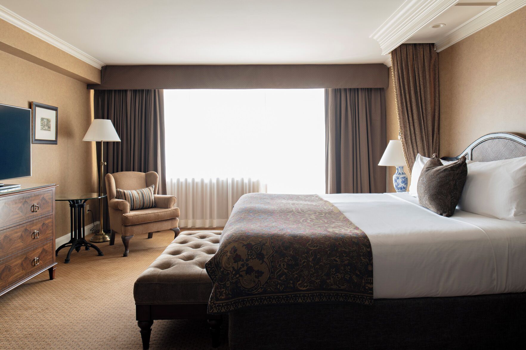 Premium bedding, pillowtop beds, in-room safe, individually decorated