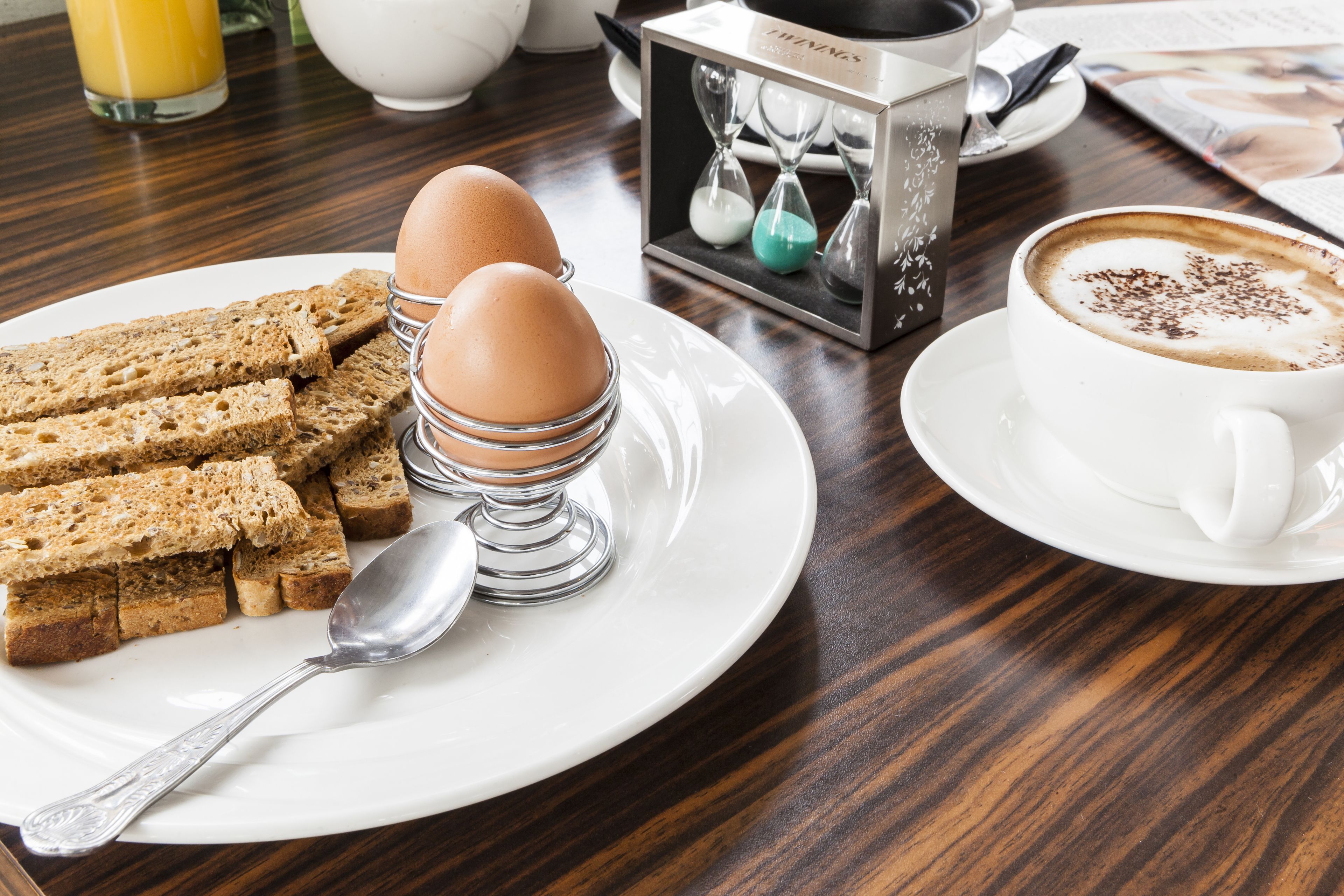 daily buffet breakfast (gbp 14.95 per person)