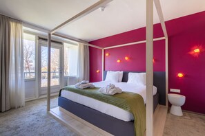 In-room safe, desk, laptop workspace, blackout curtains
