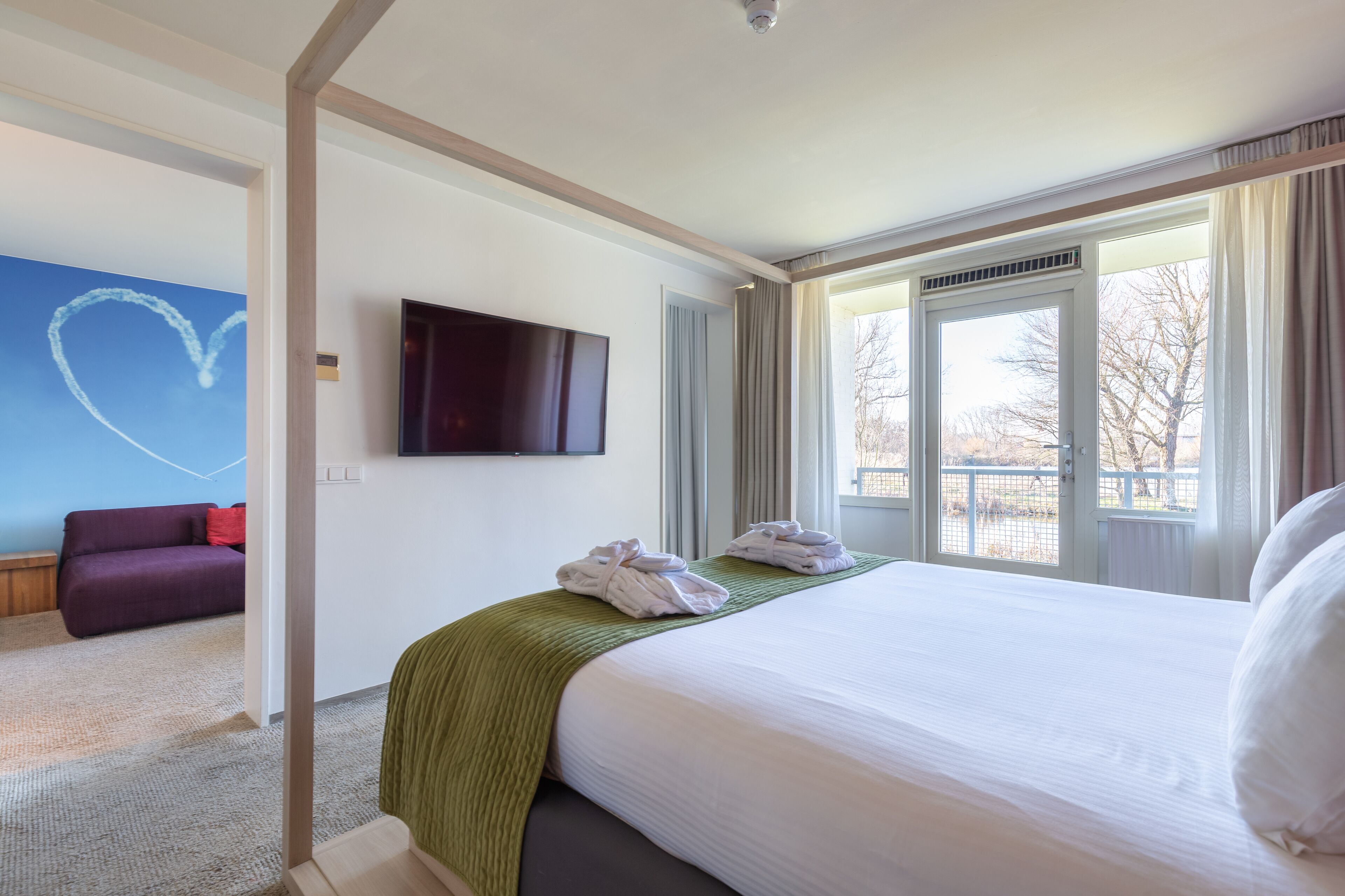In-room safe, desk, laptop workspace, blackout drapes