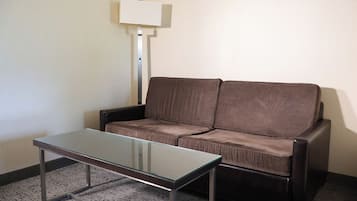 Pillowtop beds, desk, laptop workspace, iron/ironing board