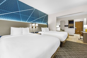 Skrivebord, strykejern/-brett, wi-fi (inkludert) og sengetøy