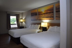 Double Room, 2 Double Beds | Hypo-allergenic bedding, individually furnished, desk