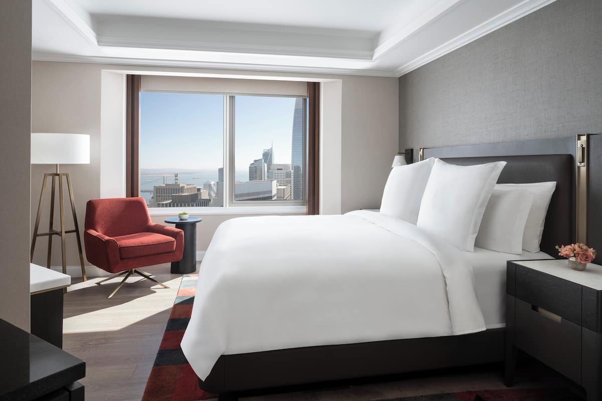 Premium bedding, down comforters, pillowtop beds, minibar