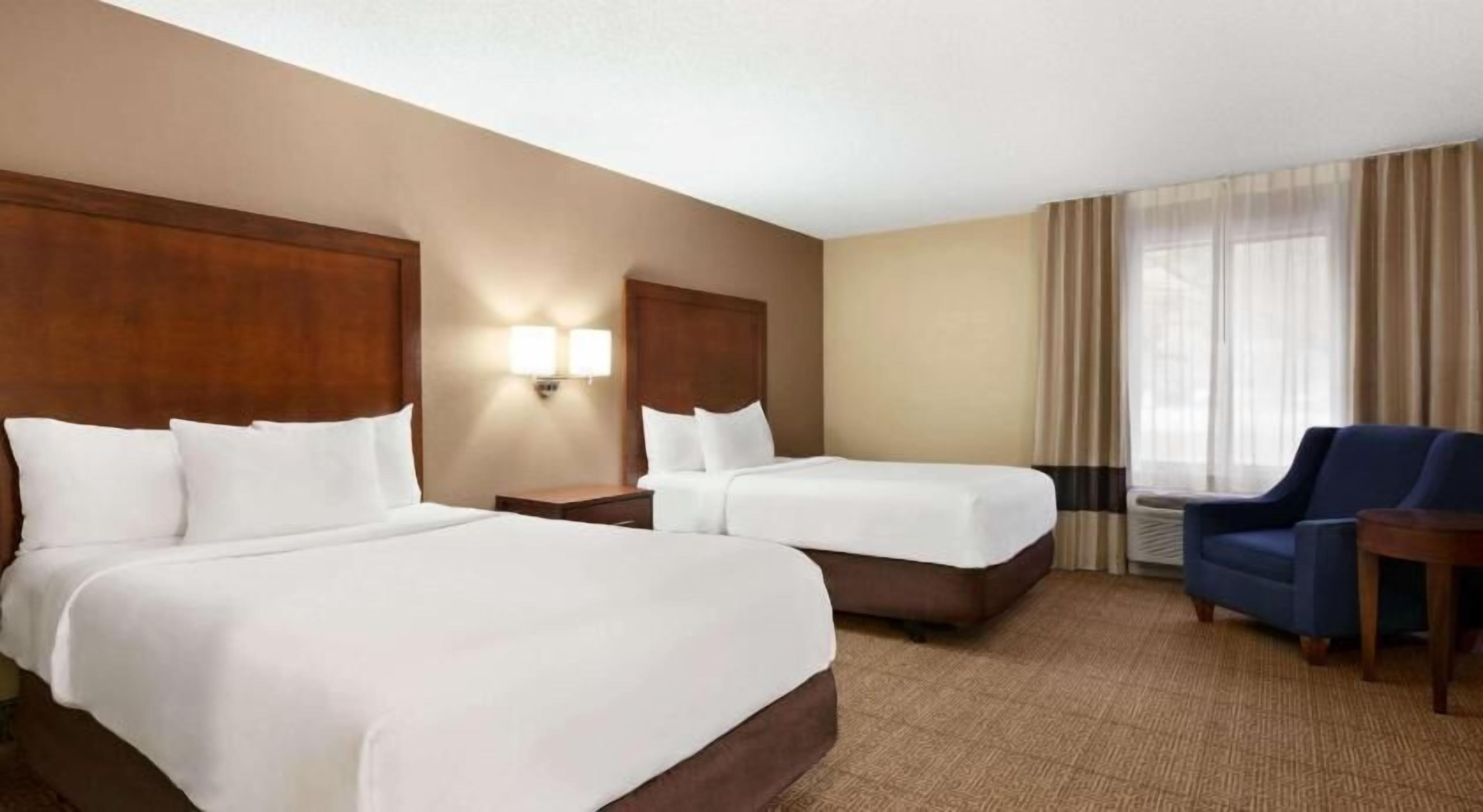 In-room safe, blackout curtains, iron/ironing board