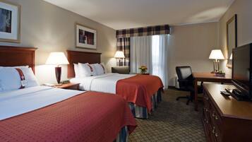 Standard Room, 2 Double Beds | Premium bedding, desk, laptop workspace, blackout drapes