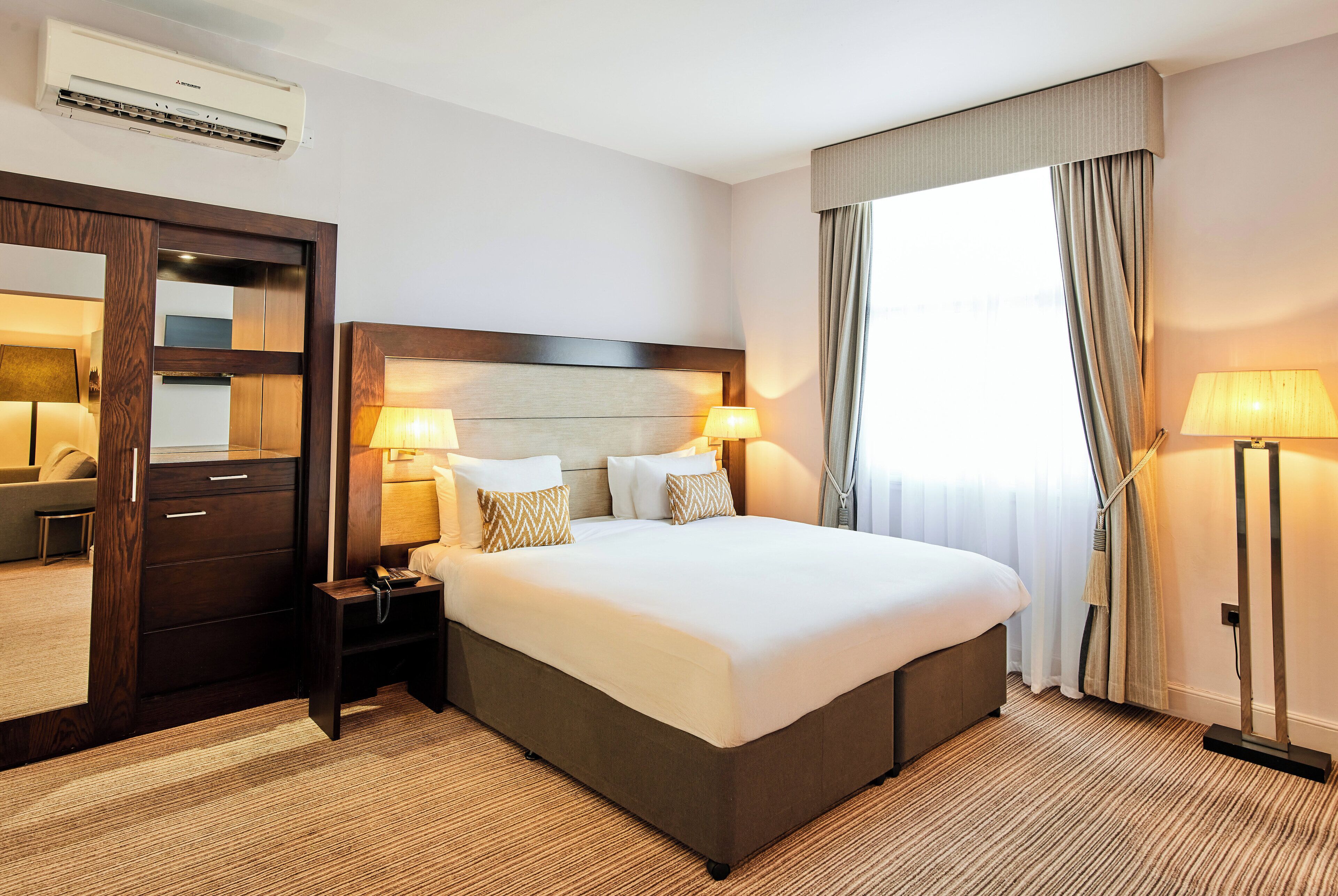 Junior Suite, 1 Double Bed with Sofa bed | Premium bedding, in-room safe, desk, laptop workspace