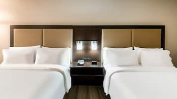 Premium bedding, pillow-top beds, in-room safe, blackout curtains