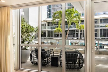 Pool View Double Queen with Terrace | View from room at The Grayson Miami Downtown